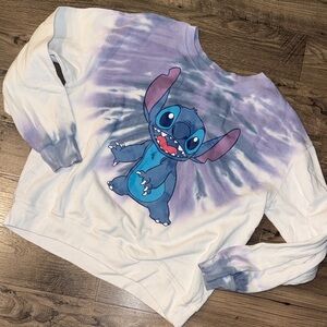 Disney Purple and White Stitch Sweatshirt sz 2XL